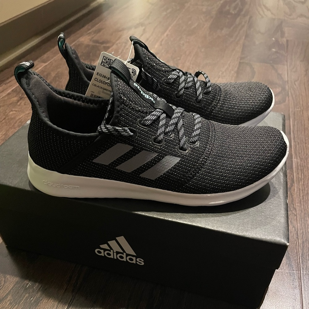 NWT Adidas cloudfoam pure shoes women’s sz 7 - blk